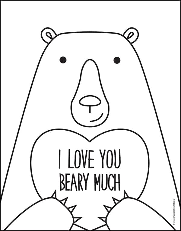 Valentine-Bear-Coloring-Page