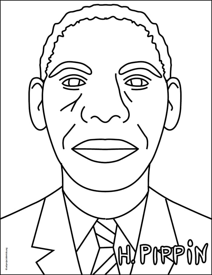 Horace Pippin Coloring page, available as a free download.
