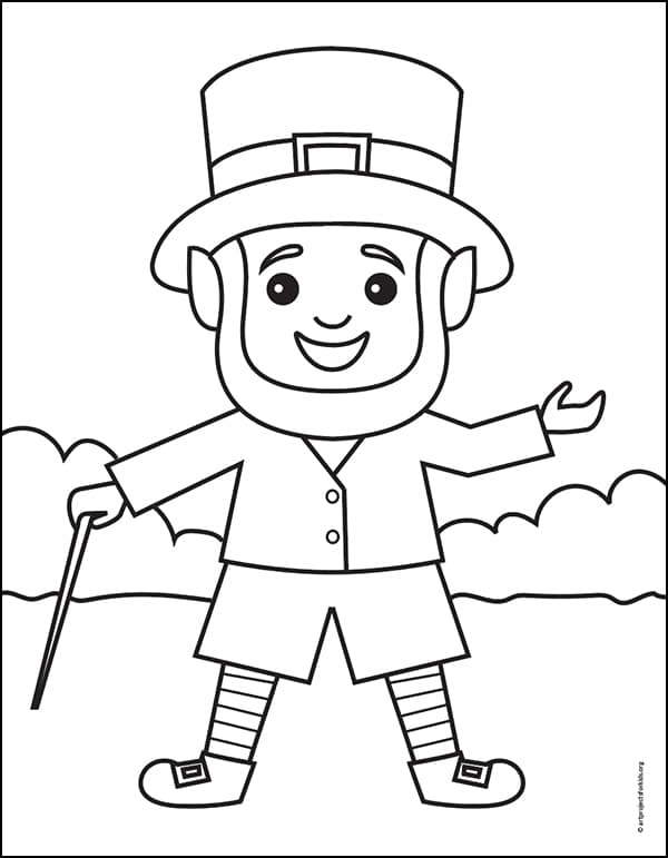 How To Draw A Leprechaun Printable