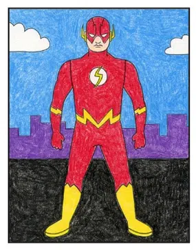 Learn How to Draw The Flash Symbol (The Flash) Step by Step : Drawing  Tutorials
