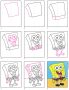 Draw SpongeBob SquarePants Tutorial and SpongeBob Coloring Page