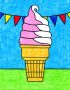 Easy How to Draw an Ice Cream Cone Tutorial Video