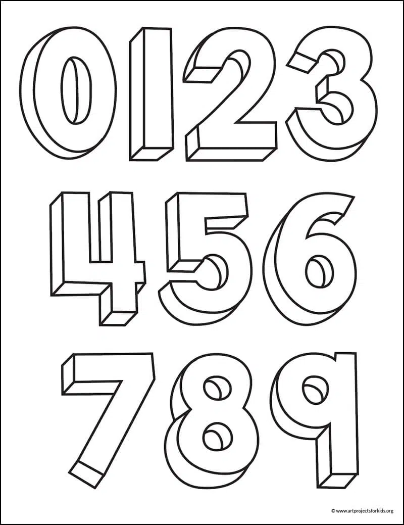 Artists Corner Drawing a Portrait Using the Numbers 1 Through 10   Chalkola Art Supply