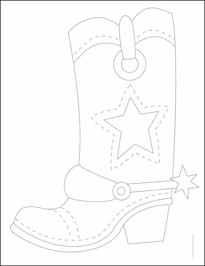 Cowboy Tracing Page.jpg — Activity Craft Holidays, Kids, Tips