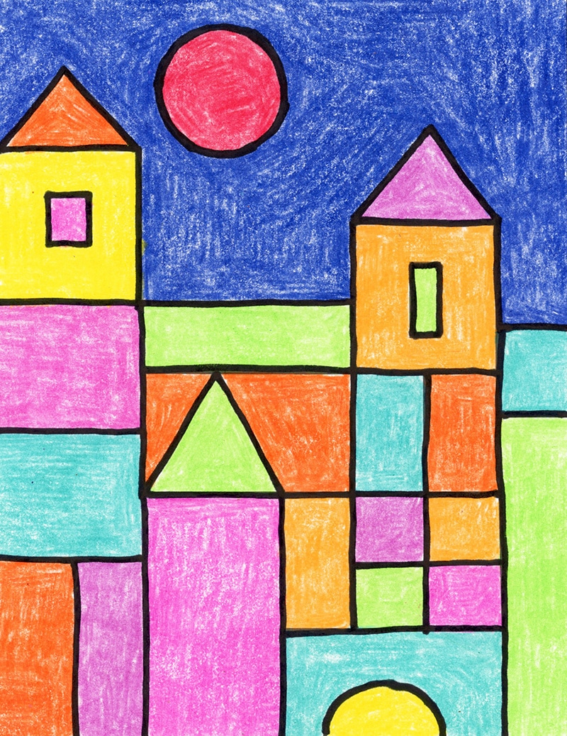 How to Draw a Paul Klee Castle: Easy Step-by-Step Art Tutorial Video for Kids