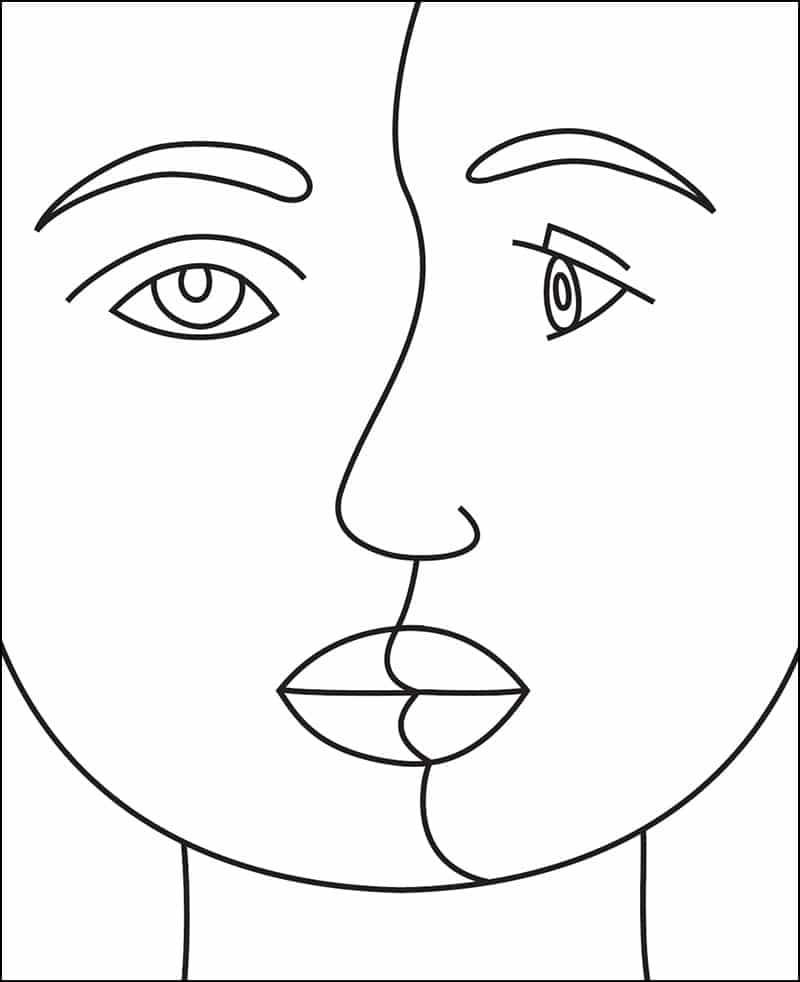 easy-picasso-art-project-tutorial-video-and-picasso-coloring-page