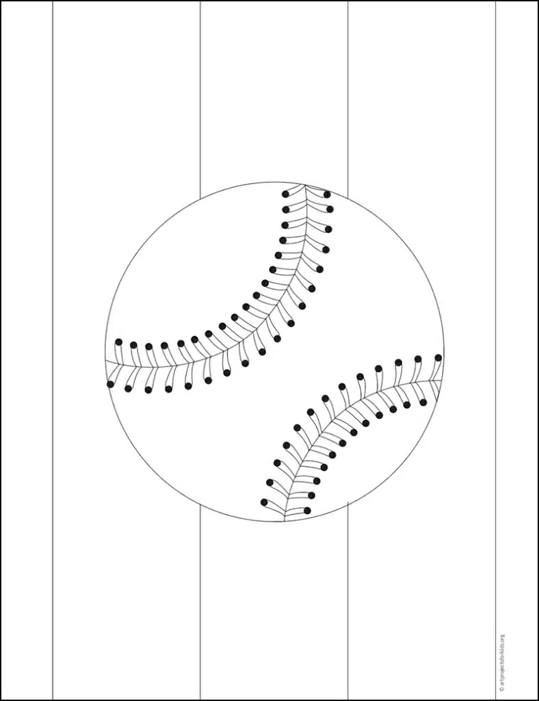 Baseball Coloring page, available as a free download.