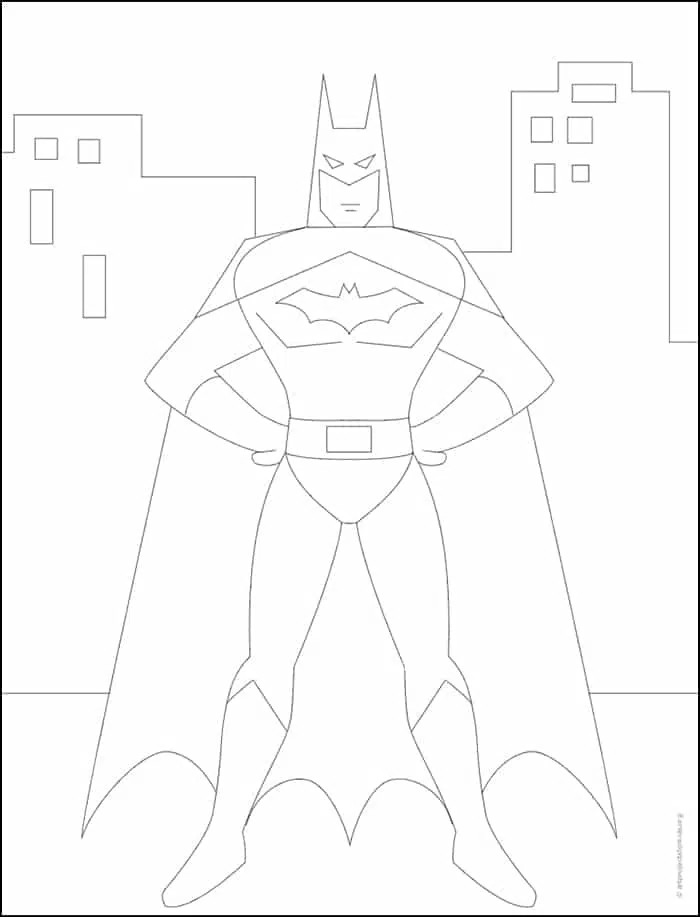 Learn How to Draw Batman in His Classic Grey Suit in 18 Steps