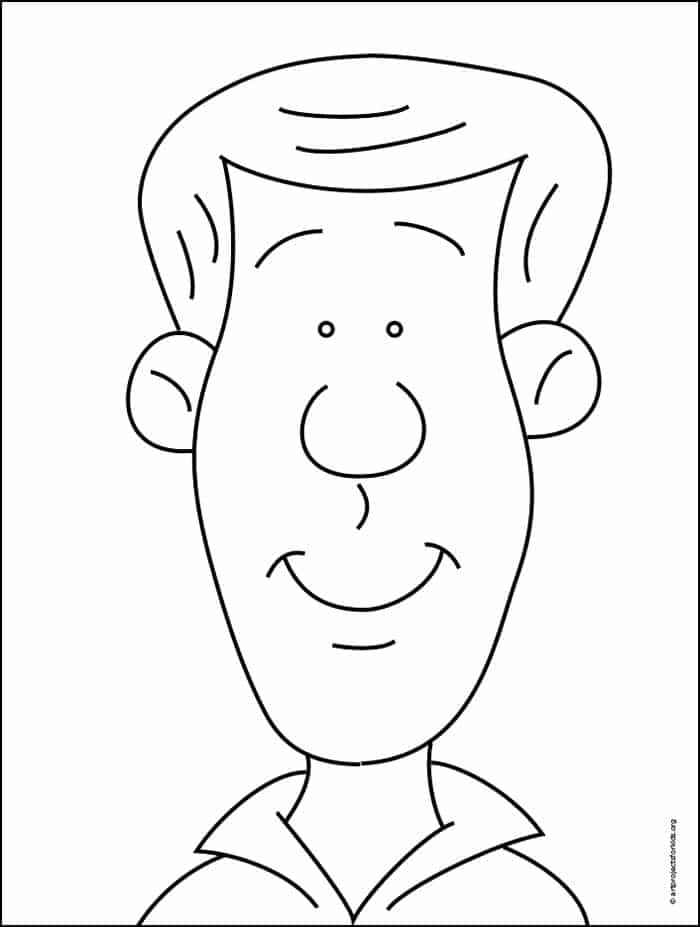 mans face coloring pages