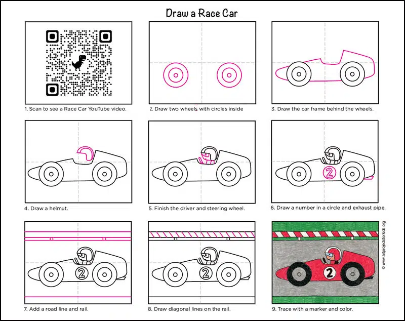 How to Draw a Car VIDEO & Step-by-Step Pictures