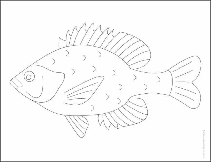 Fish Tracing page, available as a free download.