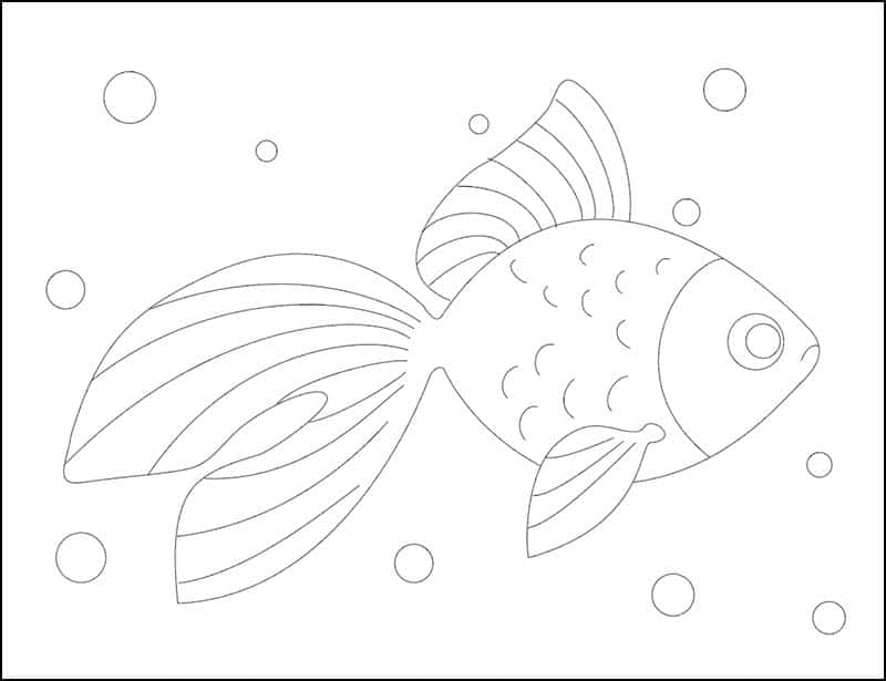 Goldfish Tracing Page — Activity Craft Holidays, Kids, Tips