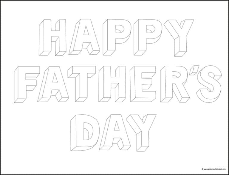 Easy ‘Happy Father’s Day’ Drawing Idea Step-by-Step