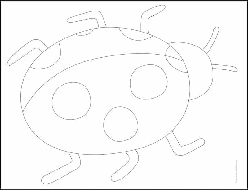 Ladybug Tracing page, available as a free download.