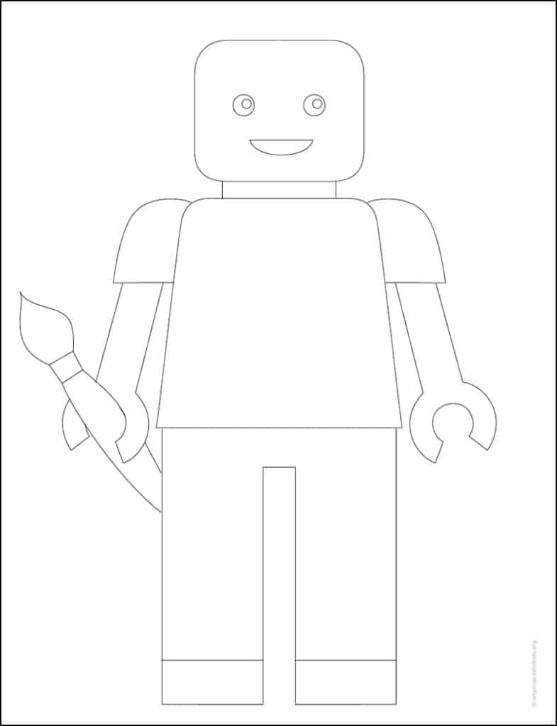 Lego Tracing page, available as a free download.