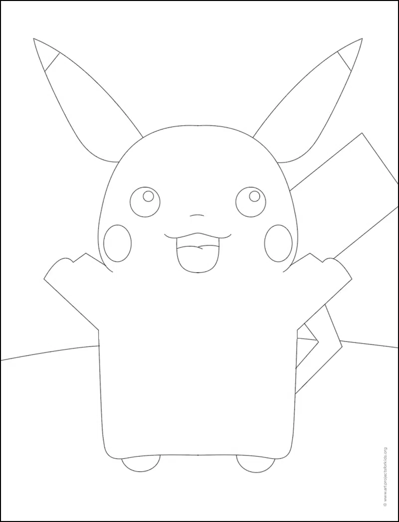 How to Draw Pikachu Easy - How to Draw Easy | Drawing lessons for kids, Easy  disney drawings, Cute easy drawings