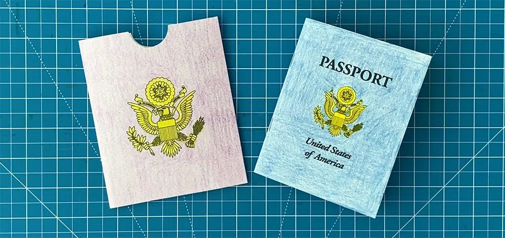 American Passport Cover Canvas Print