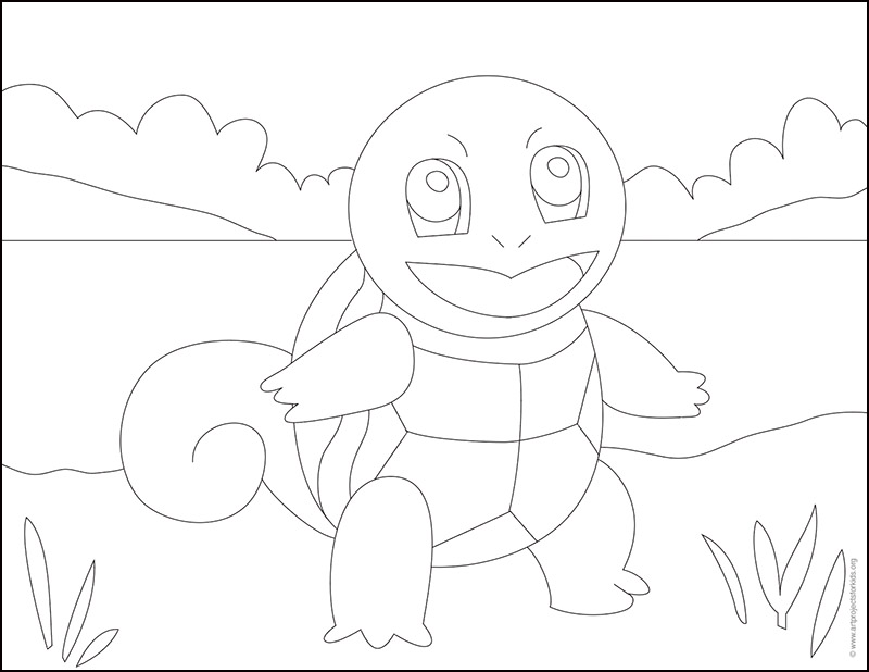 Squirtle Tracing Page — Activity Craft Holidays, Kids, Tips