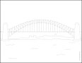 Easy How to Draw a Bridge Tutorial and Bridge Coloring Page