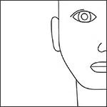 Self portraits for kids coloring page