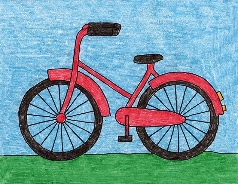 Bike Bicycle Ride - Bike Simple Drawing Transparent PNG - 980x561 - Free  Download on NicePNG