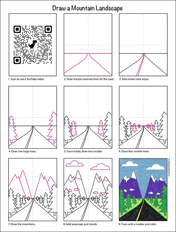Mountain Land diagram QR.jpg — Kids, Activity Craft Holidays, Tips