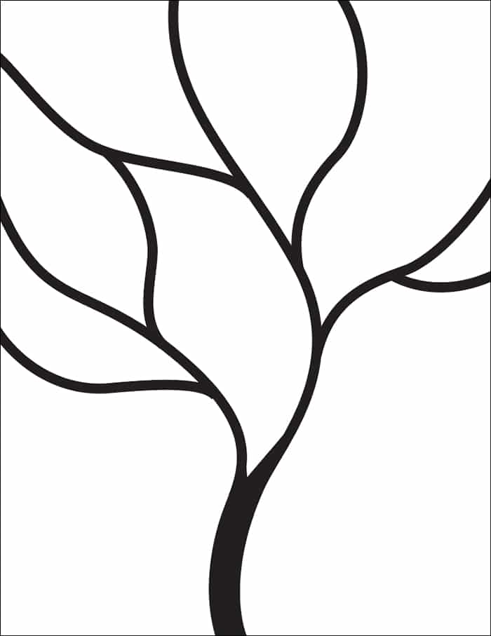 Tree Coloring page, available as a free download.