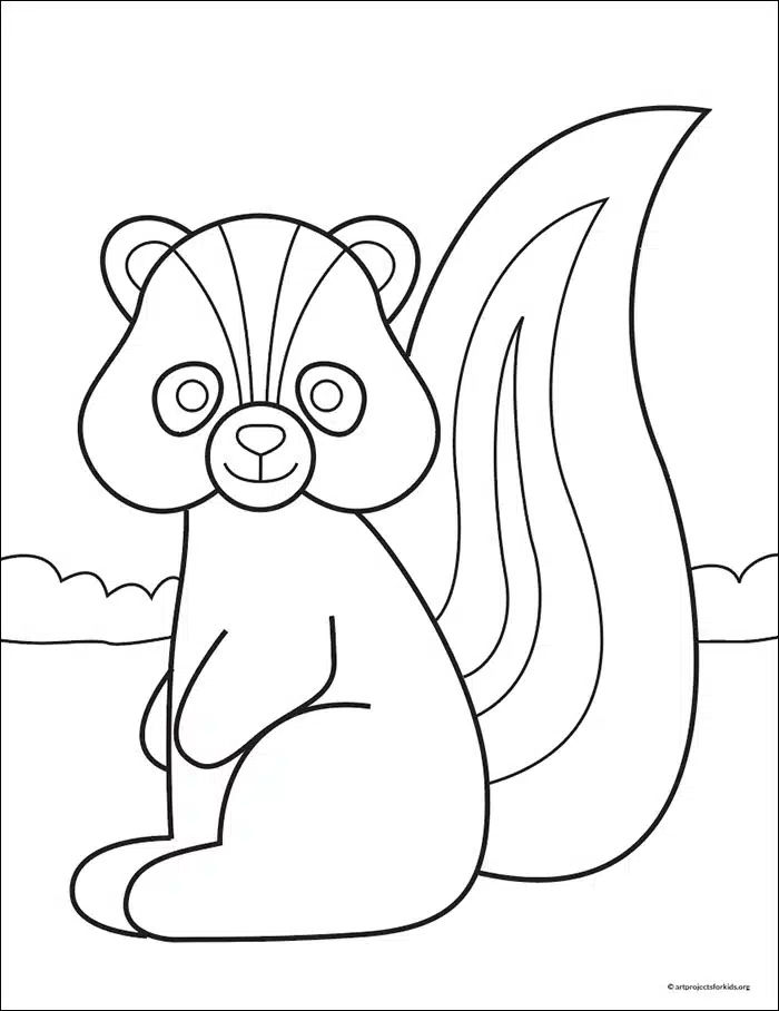 Skunk Coloring Page.jpg — Activity Craft Holidays, Kids, Tips