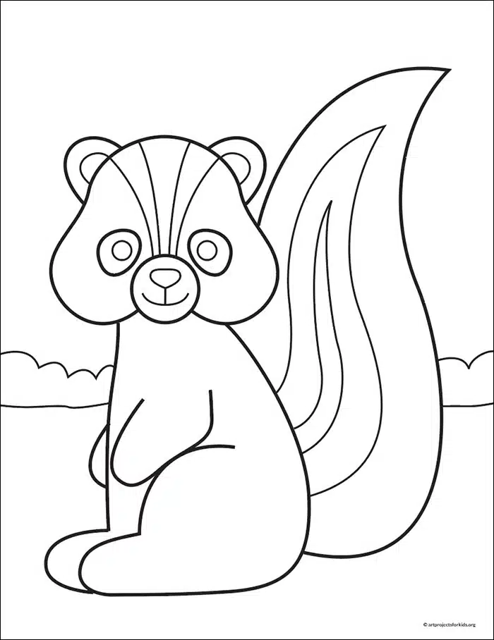 skunk coloring pages