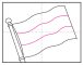 Easy How to Draw a Flag Tutorial Video and Flag Coloring Page
