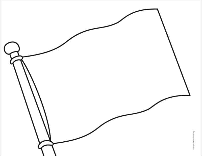 Flag Coloring Page — Activity Craft Holidays, Kids, Tips