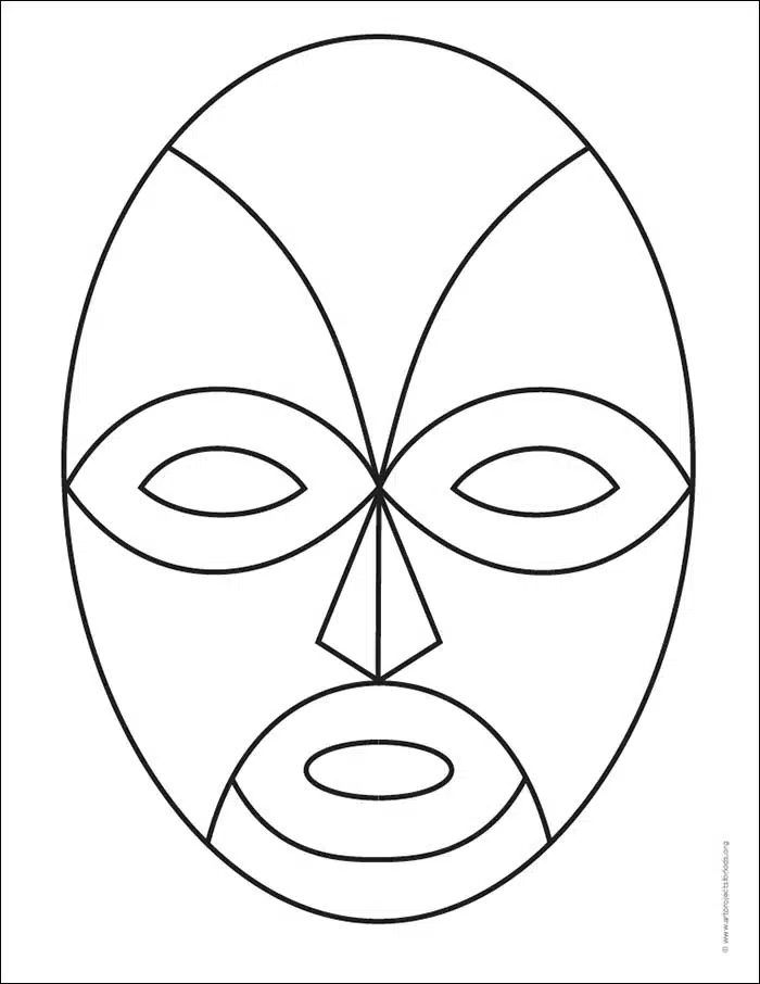How to Draw a Mask · Art Projects Kids
