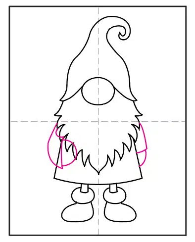 Easy How To Draw A Valentine Gnome Tutorial Video