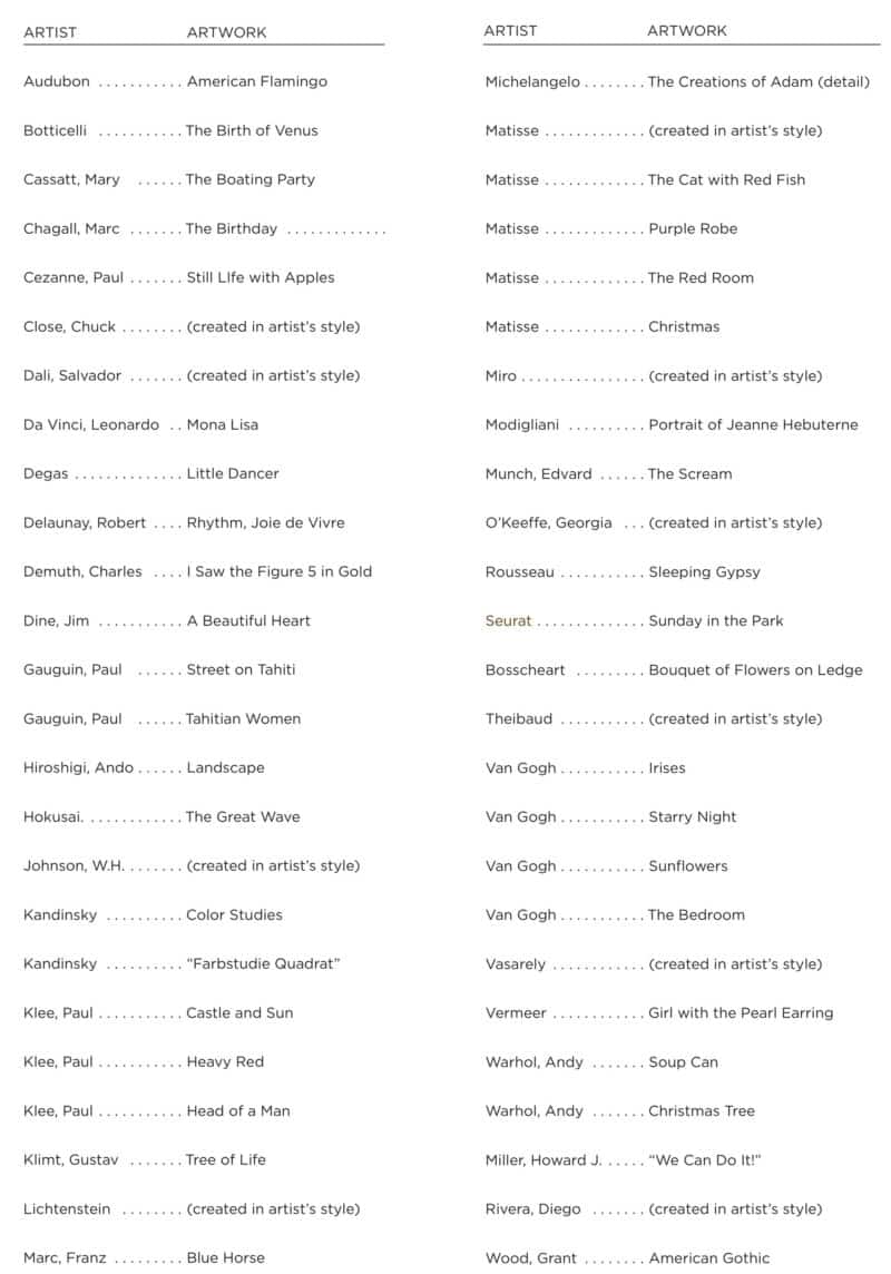 Printable Famous Fine Art Coloring Pages: 50 Open-and-Go Sheets - Image 4