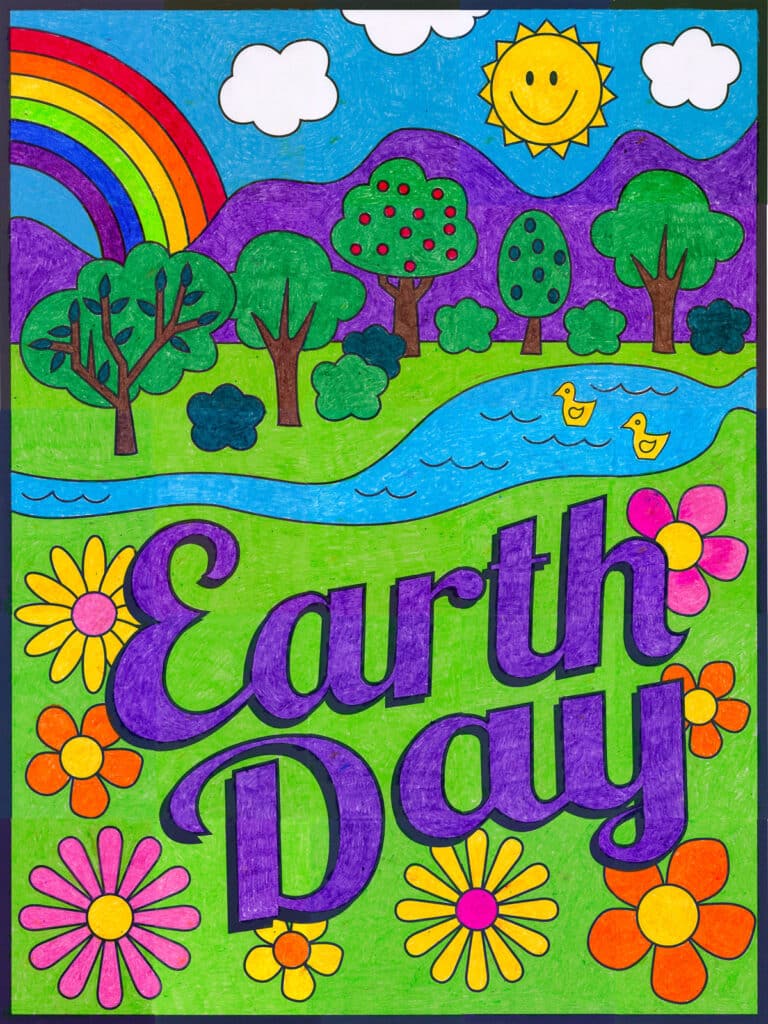 Earth Day Countryside Mural