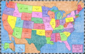 Usa Map · Art Projects For Kids