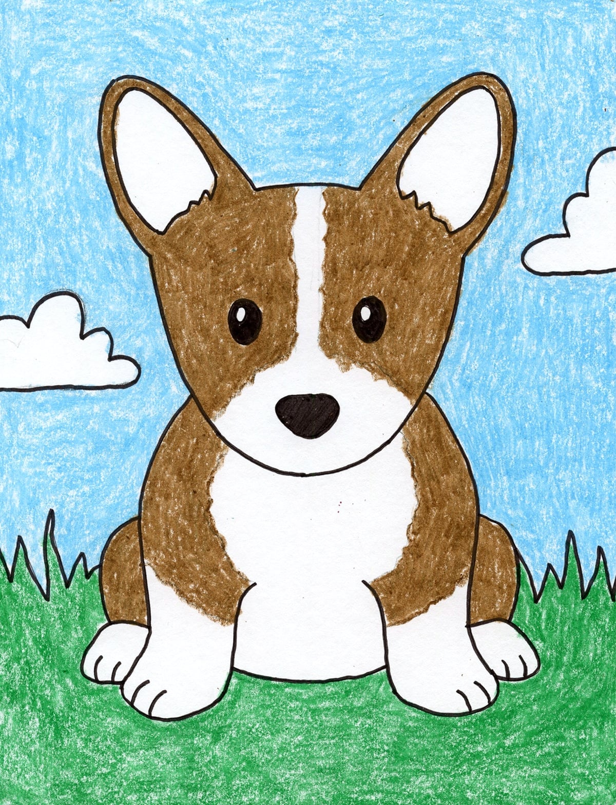 How to Draw a Dog: Easy Step-by-Step Puppy Directed Drawing for Kids