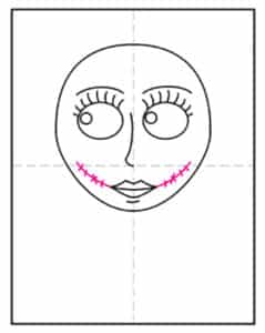 Sally Drawing Tutorial How to Draw Sally from Nightmare Before Christmas Tutorial Video