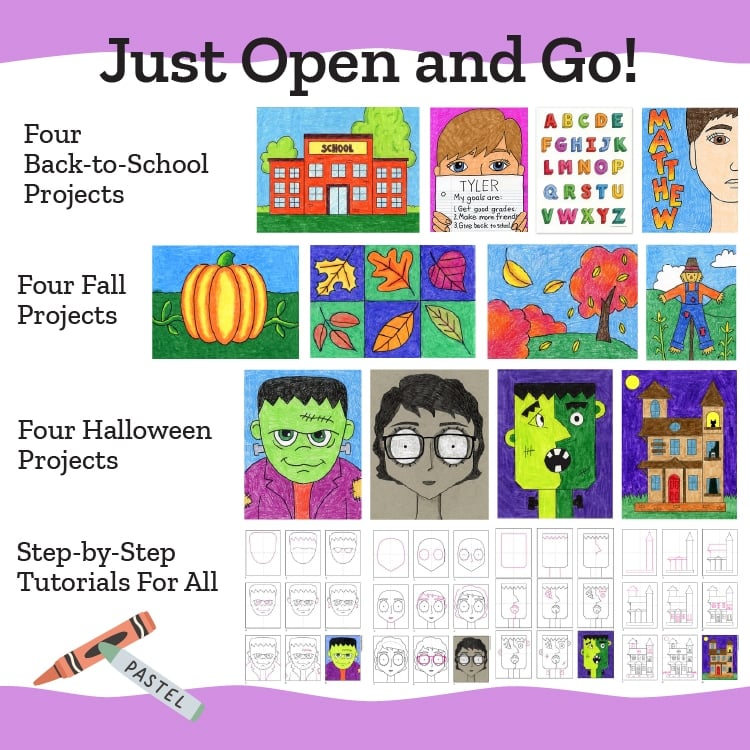 Fall Art Projects: 12 Open-and-Go Lessons + 4 Collaborative Murals - Image 2