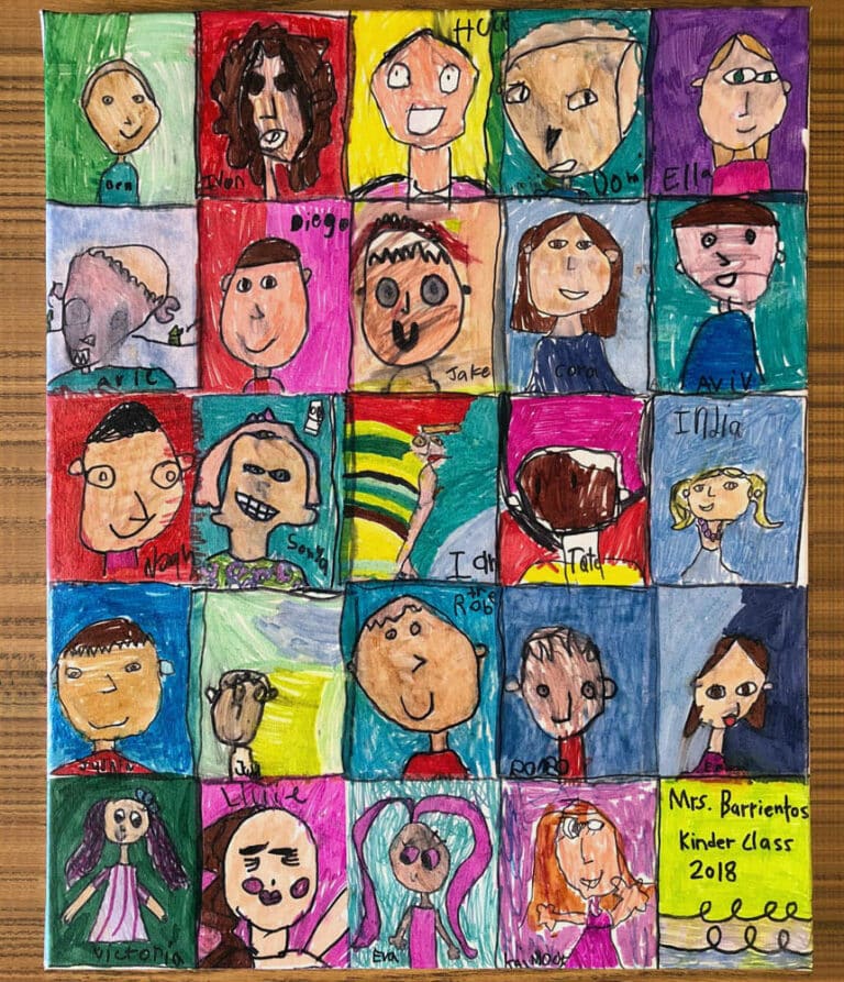 How to Make a Kindergarten Self Portrait Project