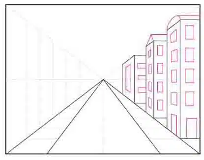 One Point Perspective: City Drawing A Tutorial