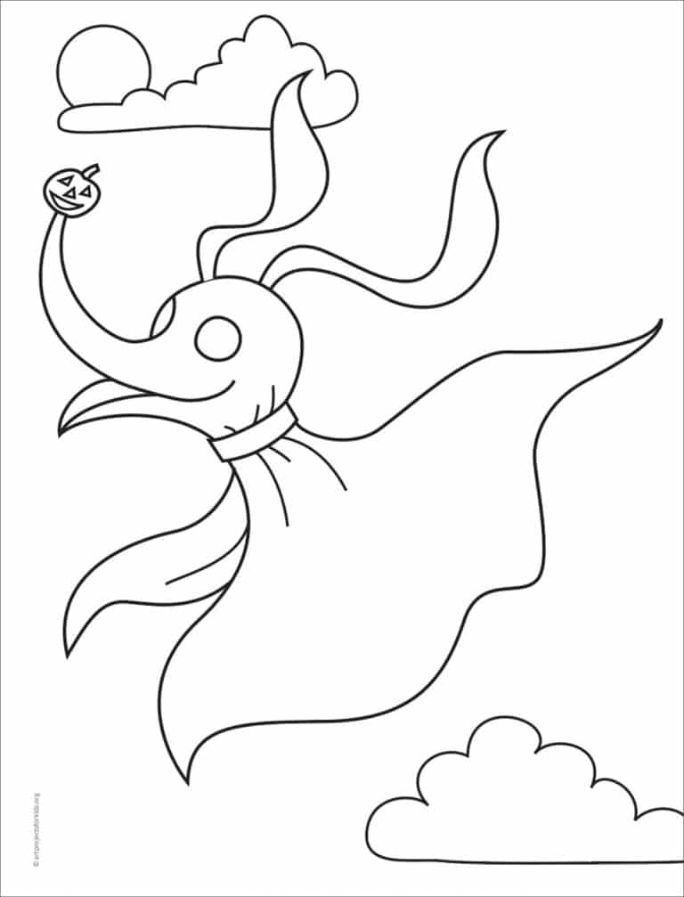 Zero Coloring Page: Free Printable Sheets for Kids