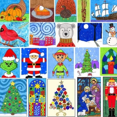 “Hang on 'til Christmas Break” Art Project Pack