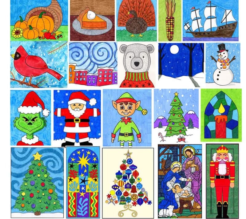 “Hang on 'til Christmas Break” Art Project Pack - Image 2