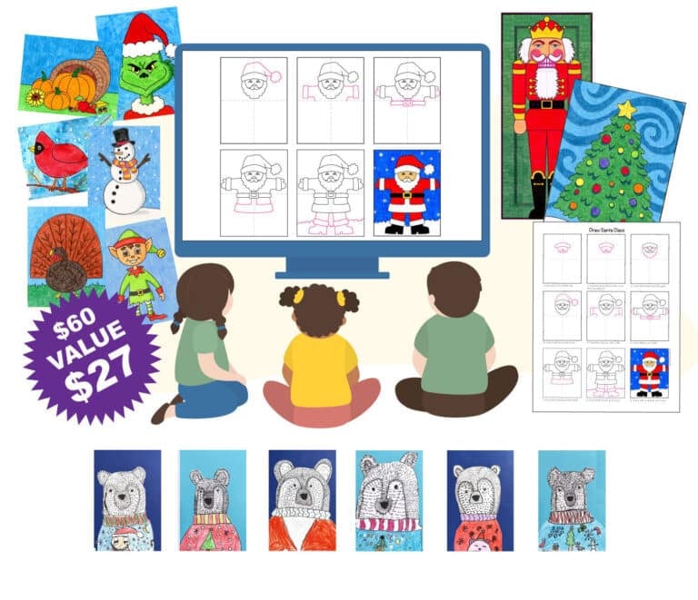 “Hang on ’til Christmas Break” Art Project Pack