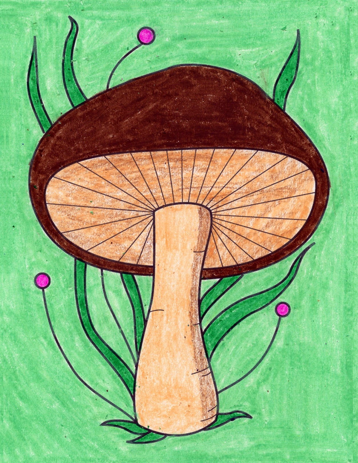 How to Draw a Mushroom web