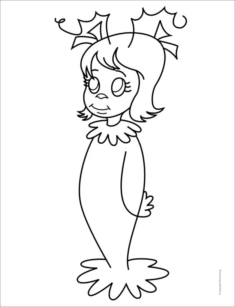 Cindy Lou Who Coloring Page web — Activity Craft Holidays, Kids, Tips