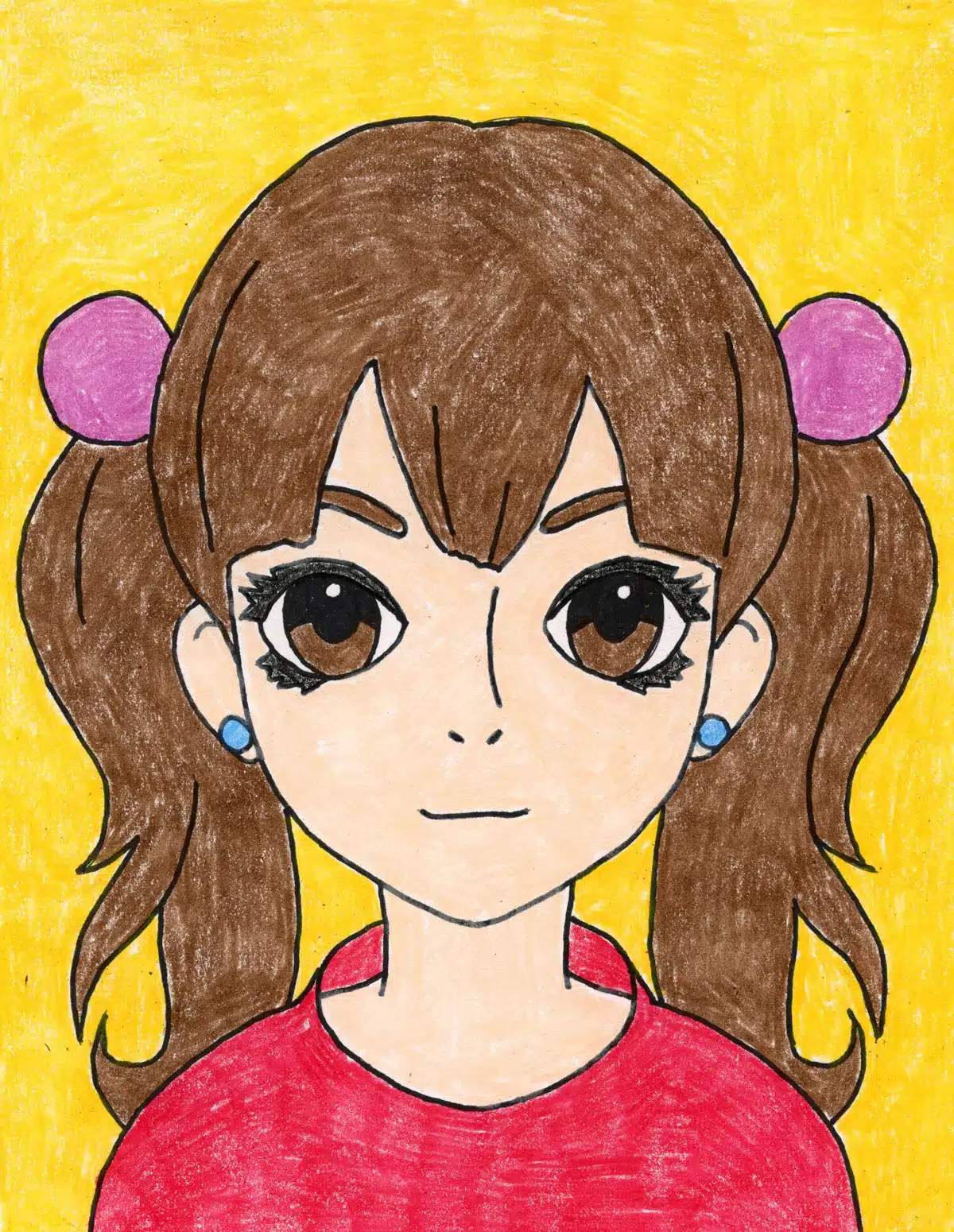 Draw Yourself as an Anime Character Tutorial and Coloring Pages