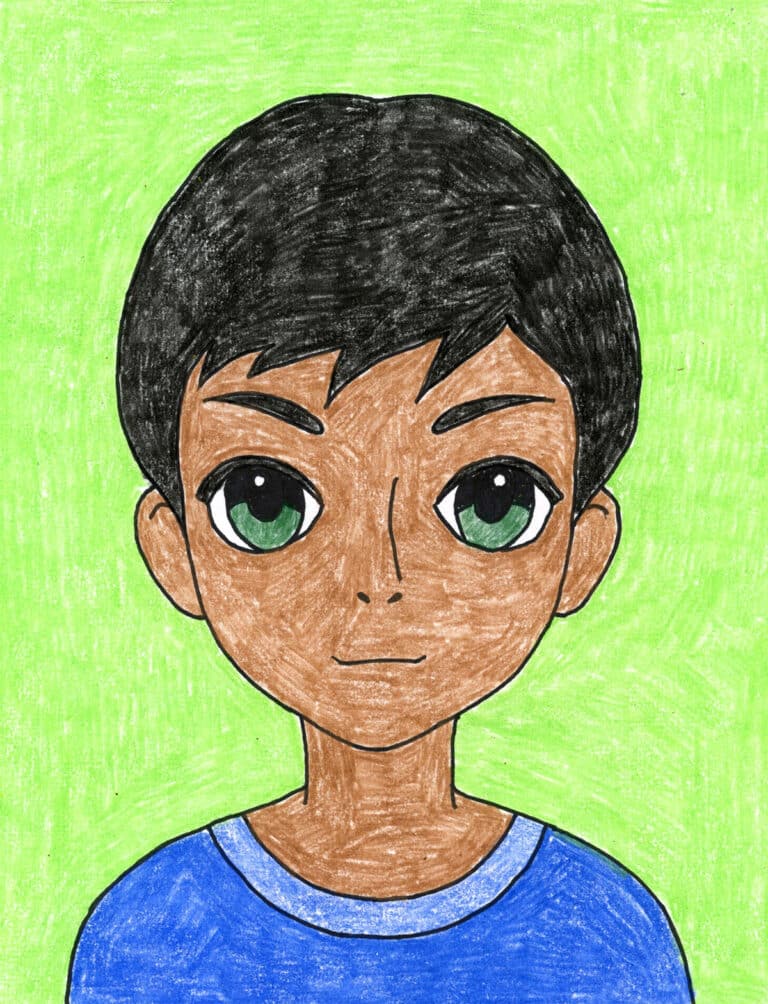 Draw Yourself as an Anime Character Tutorial and Coloring Pages