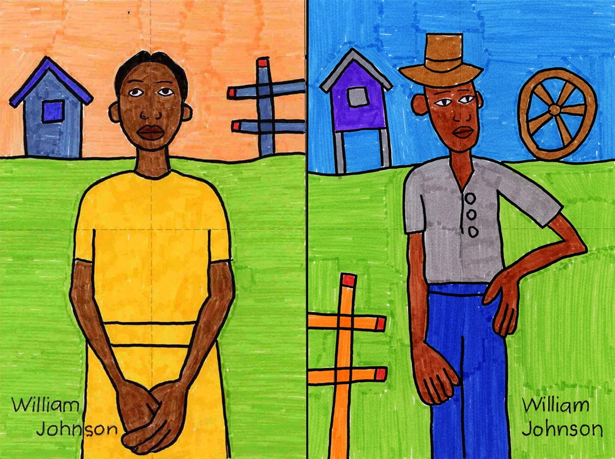 Black History Art Project: Draw like W. H. Johnson